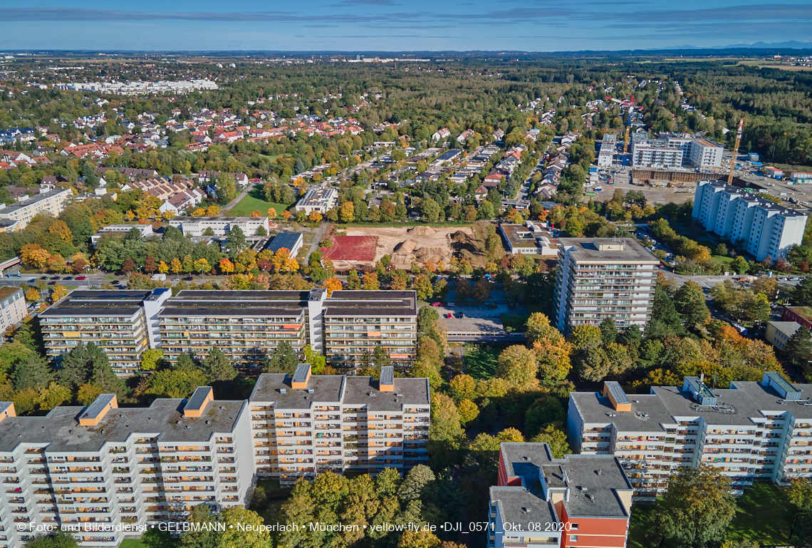 08.10.2020 - Baustelle zur Grundschule am Karl-Marx-Ring in Neuperlach